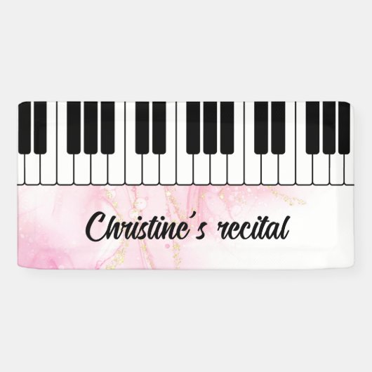 Banderoles Piano clavier musique récital signal performance (Horizontal)