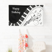 Banderoles Piano Keyboard Music Design (En situation)