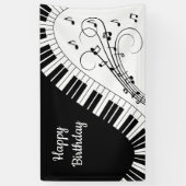 Banderoles Piano Keyboard Music Design (Vertical)