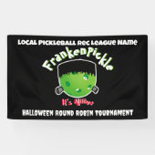 Banderoles Pickleball Halloween - FrankenPickle - It's Alive (Horizontal)