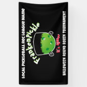 Banderoles Pickleball Halloween - FrankenPickle - It's Alive (Vertical)