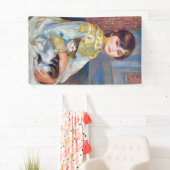 Banderoles Pierre-Auguste Renoir - Enfant avec chat (En situation)