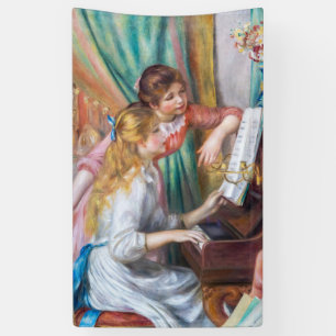 Banderoles Pierre Auguste Renoir - Jeunes filles au piano