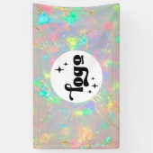 Banderoles pierre cristal opale (Vertical)