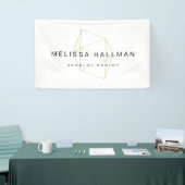 Banderoles Pierre géométrique moderne (Salon professionnel)