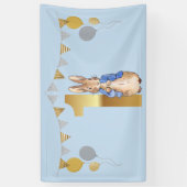 Banderoles Pierre le lapin Premier anniversaire (Vertical)