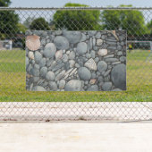 Banderoles Pierres de plage Coques Galets Rochers Peinture Ar (En situation)