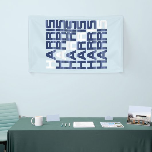 Banderoles piles de texte harris (Salon professionnel)