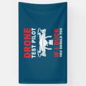 Banderoles Pilote d'essai de drone (Vertical)