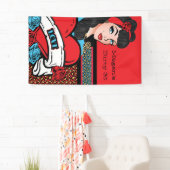 Banderoles Pin-up Girl, Rock-a-Billy party (En situation)