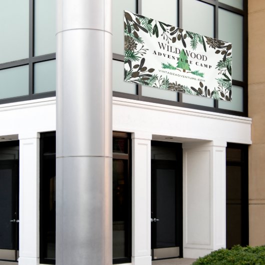 Banderoles Pinces Et Branches De Pins Rustiques (Bâtiment extérieur)