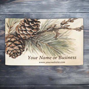 Banderoles Pinecones rustiques   Woodland Pine Cone Business