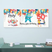 Banderoles Ping Pong 50e fête d'anniversaire (Salon professionnel)