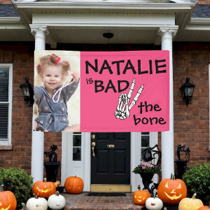 Banderoles Pink Bad Two The Bone Halloween 2e anniversaire Ph