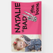 Banderoles Pink Bad Two The Bone Halloween 2e anniversaire Ph (Vertical)