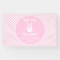 Pink Bad Two The Bone Skeleton 2e fête d'anniversa