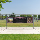 Banderoles Pink & Black Script Modern 2 Photo booth Tent (Insitu)