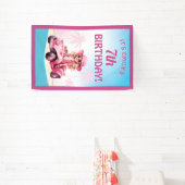 Banderoles Pink Convertible Beach Birthday (Insitu)