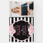 Banderoles Pink Floral 50 et Fabulous Photo Black & White (Vertical)