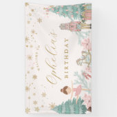 Banderoles Pink Nutcracker Ballet Birthday Welcome Banner (Vertical)