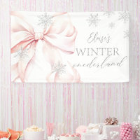Pink Winter Onederland Parties scintillant d'argen