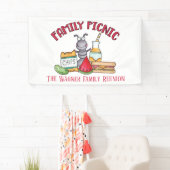 Banderoles Pique-nique de réunion familiale ajouter nom (En situation)
