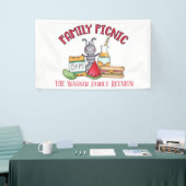 Banderoles Pique-nique de réunion familiale ajouter nom (Salon professionnel)