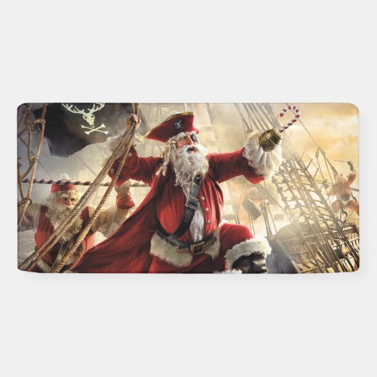 Banderoles Pirate Père Noël (Horizontal)