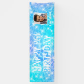 Banderoles Piscine Anniversaire Fête de l'eau Beach Party Pho (Vertical)