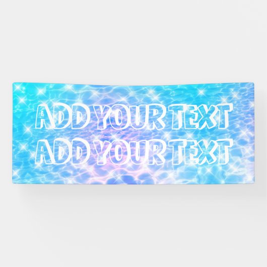 Banderoles Piscine Beach party Fête estivale Fête tropicale (Horizontal)