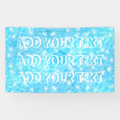 Banderoles Piscine plage fête estivale moderne chic (Horizontal)