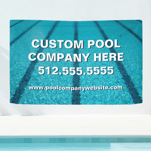 Banderoles Piscine Société Marketing Personnalisé