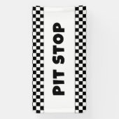 Banderoles Pit Stop Party Welcome Banner | Racing Birthday (Verticale)
