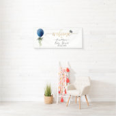 Banderoles PixDezines Blue Parties scintillant Balloon N'impo (En situation)