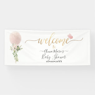 Banderoles PixDezines Blush Parties scintillant Balloon N'imp