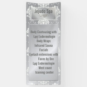 Banderoles PixDezines Damas blanc + ton argent