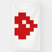 Banderoles Pixel Coeur 8 bits Amour (Vertical)