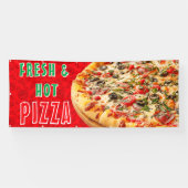 Banderoles Pizza frais et chaud Cheesy Pepperoni Advert (Horizontal)