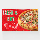 Banderoles Pizza frais et chaud Cheesy Pepperoni Advert (Horizontal)