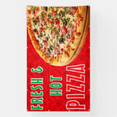 Banderoles Pizza frais et chaud Cheesy Pepperoni Advert (Verticale)