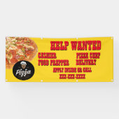 Banderoles Pizza Restaurant Personnaliser Aide Boutique Reche (Horizontal)