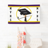 Banderoles Plafond de diplôme avec Diplôme et Cercle d'or (En situation)