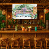 Banderoles Plage d'Aloha | Tiki Bar Luau Party personnalisé