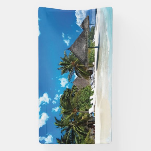 Banderoles Plage exotique (Verticale)