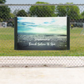 Banderoles Plage Océan Artistique Élégant Tropical Salon Spa (En situation)