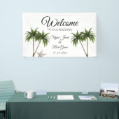 Banderoles Plage tropicale Palm Trees Moderne Mariage Starfis (Salon professionnel)