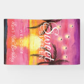 Banderoles Plage tropicale, partie du bonbon 16 (Horizontal)