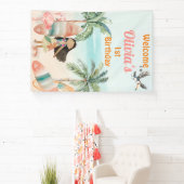 Banderoles Plage tropicale Surf d'été Mer 1er anniversaire fi (Insitu)