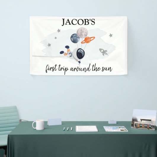 Banderoles Planètes spatiales extra-spatiales Garçon premier  (Salon professionnel)