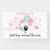 Banderoles Planètes spatiales extra-spatiales Première fille  (Horizontal)